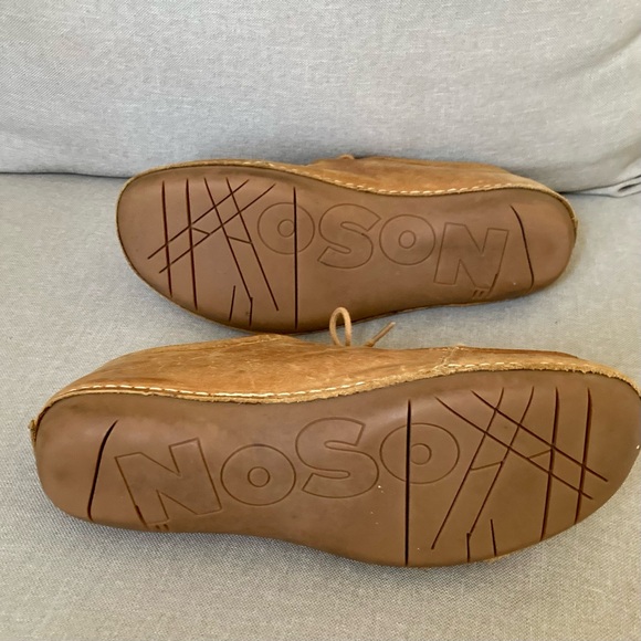 *RARE* Leather NOSOX Loafers Men’s US 10 Comfort Sophisticated Cabin Core Tan - Picture 4 of 6